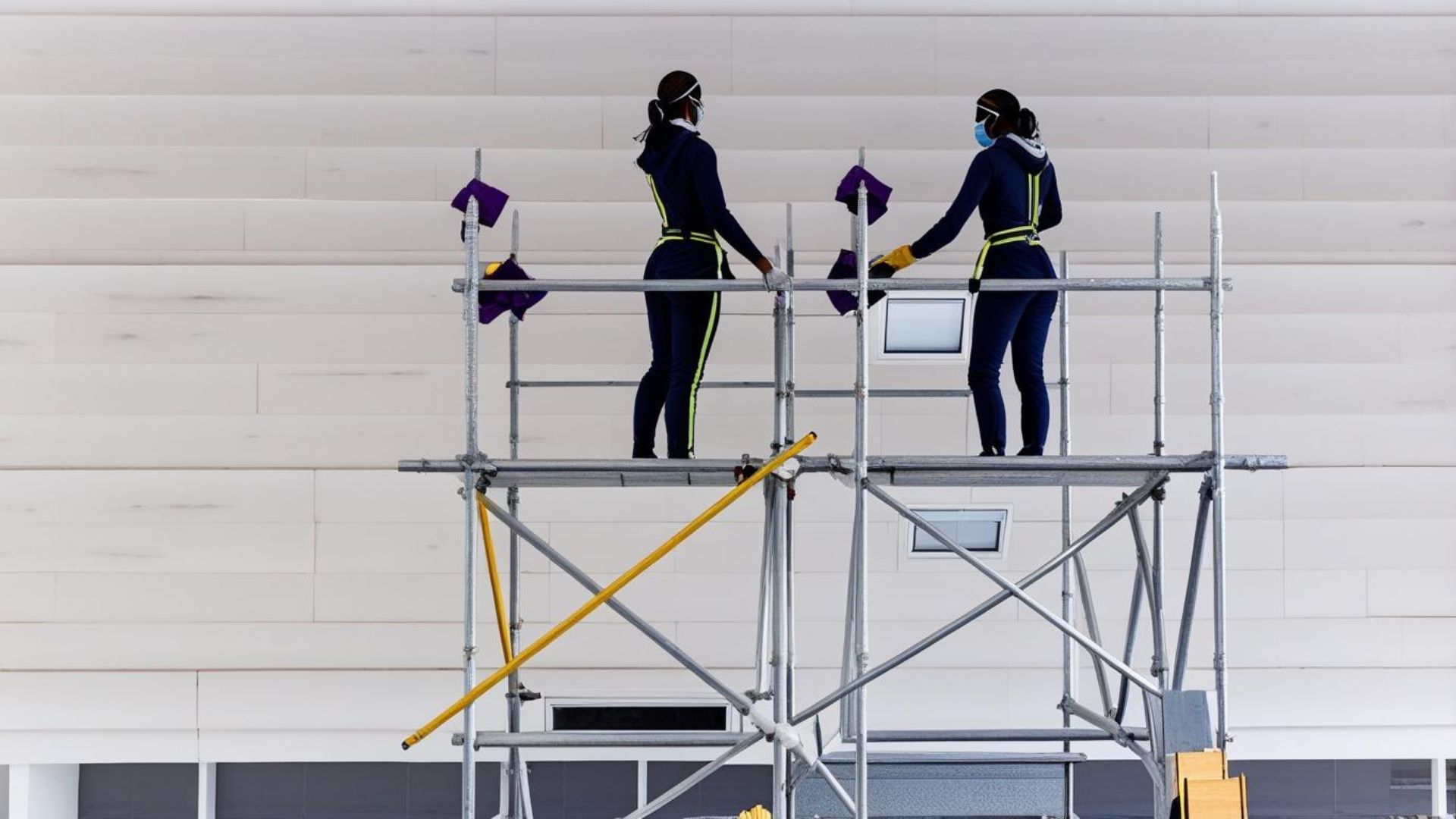 挑高大廳洗冷氣