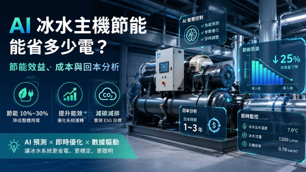 AI冰水主機節能